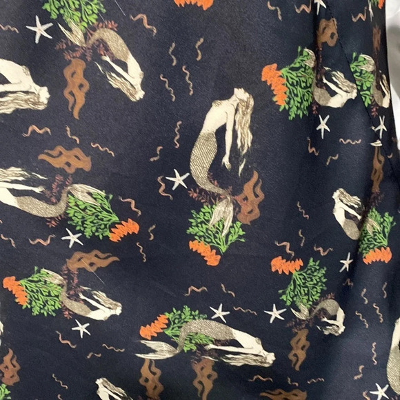 Zara Silk Mermaid Silk Mini Dress Size - Picture 10 of 11